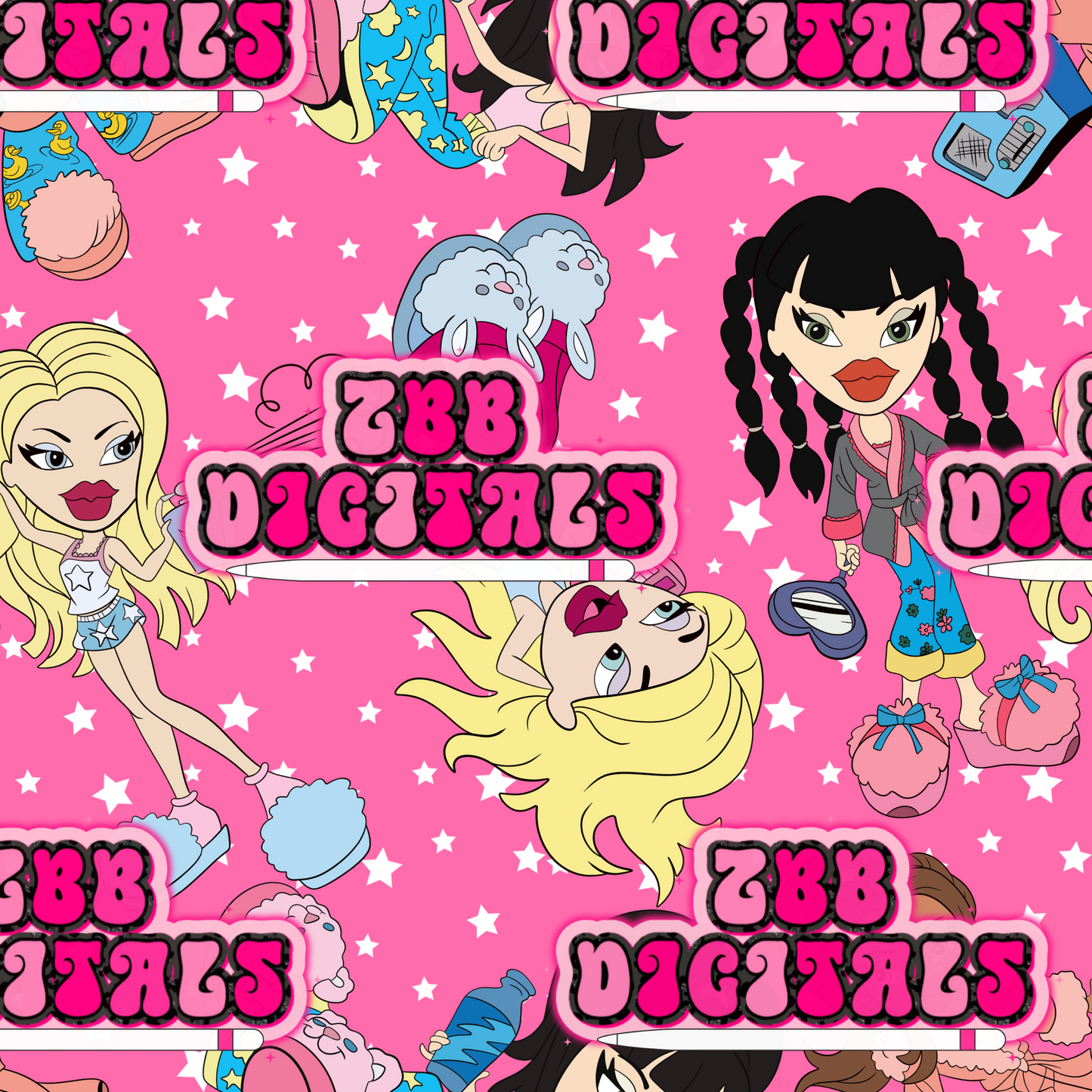 Bratz Sleepover Seamless