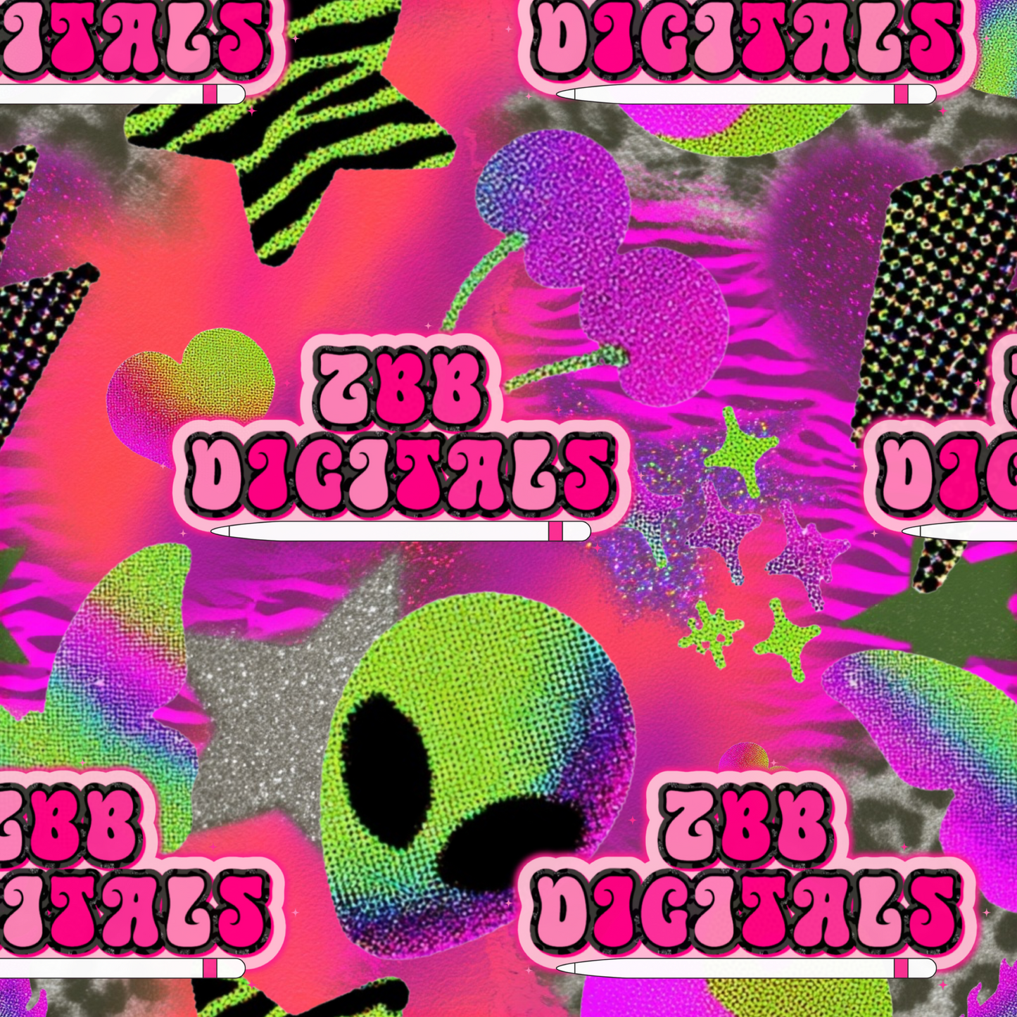 Pink Alien Dopamine Seamless