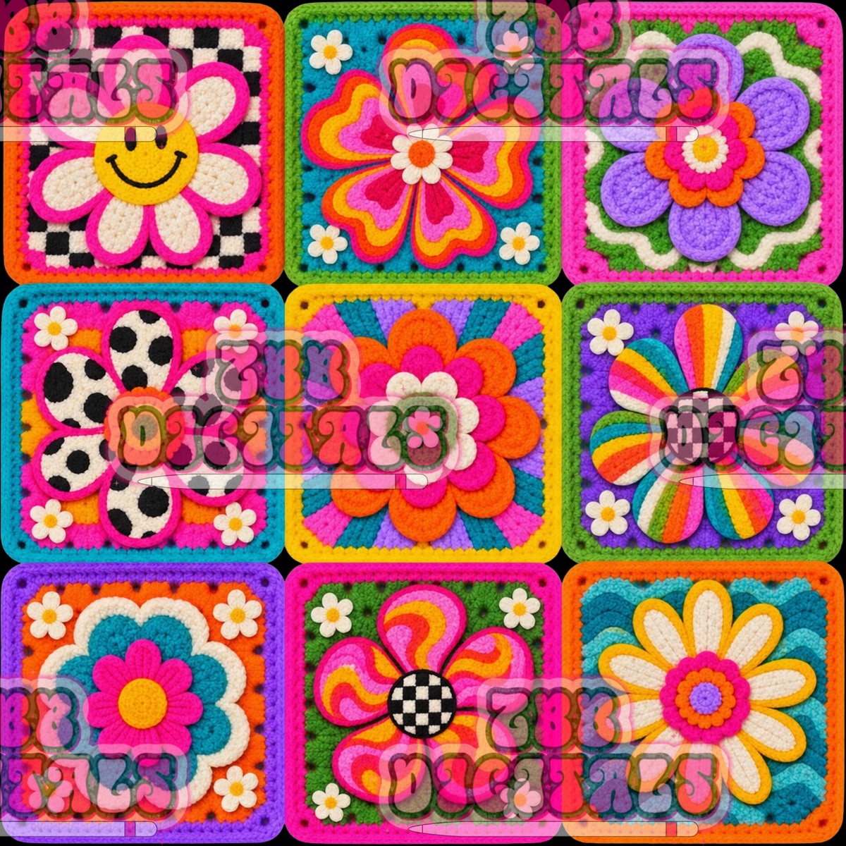 Dopamine flower crochet