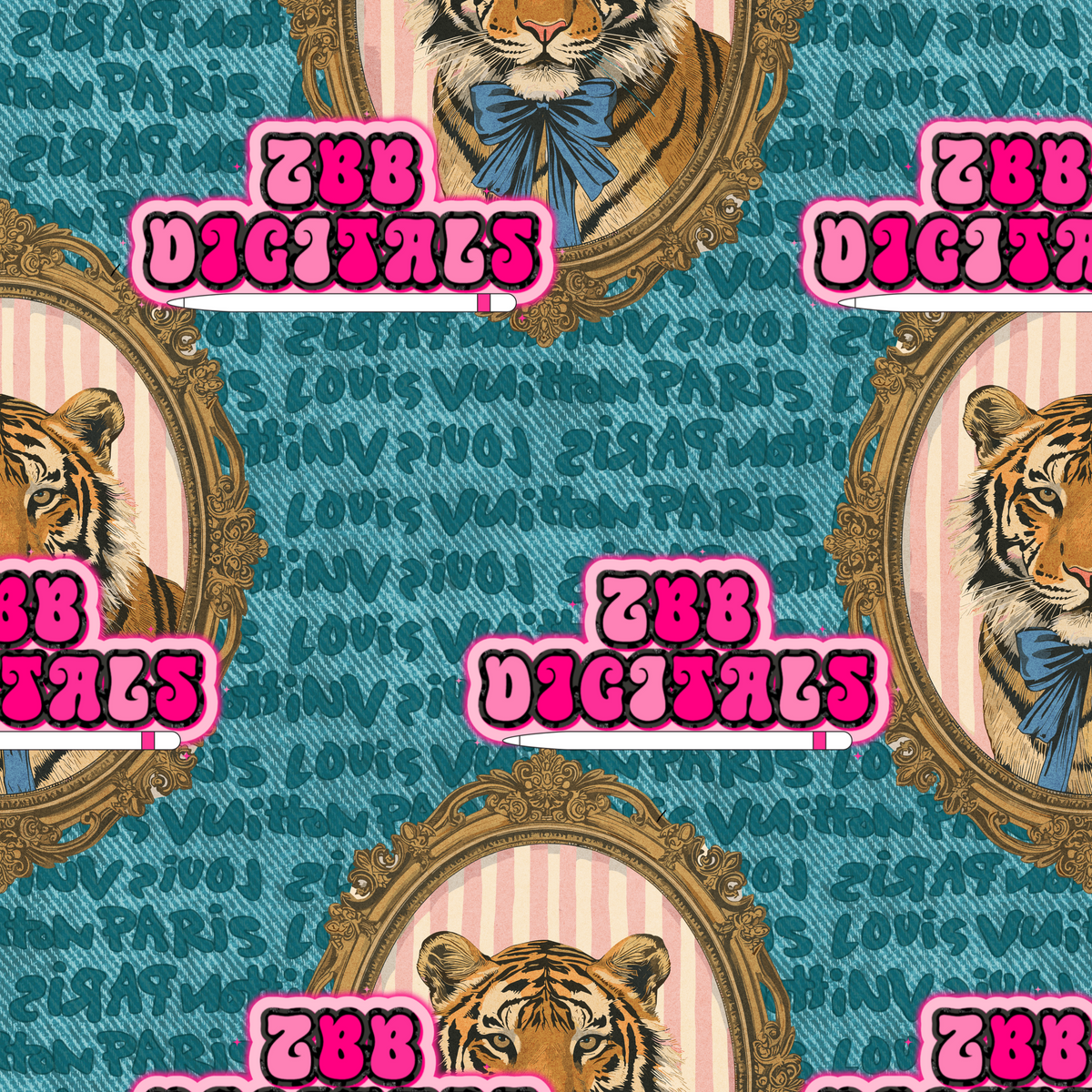 boujee tiger frame