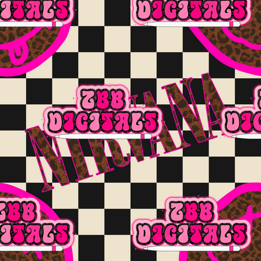 Checkered and Cheetah Band Seamless