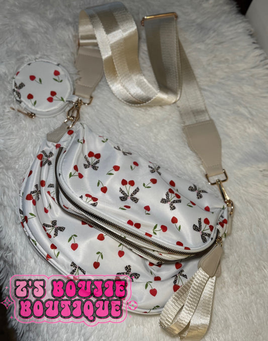 Cherry Bow Bum Bag