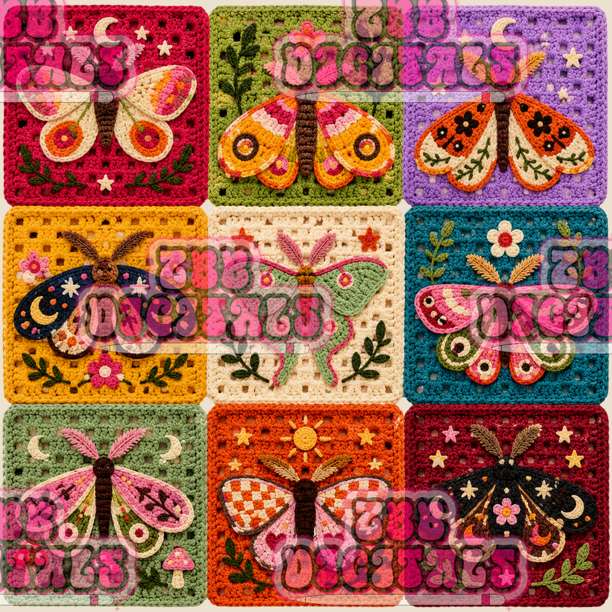 Moth crochet