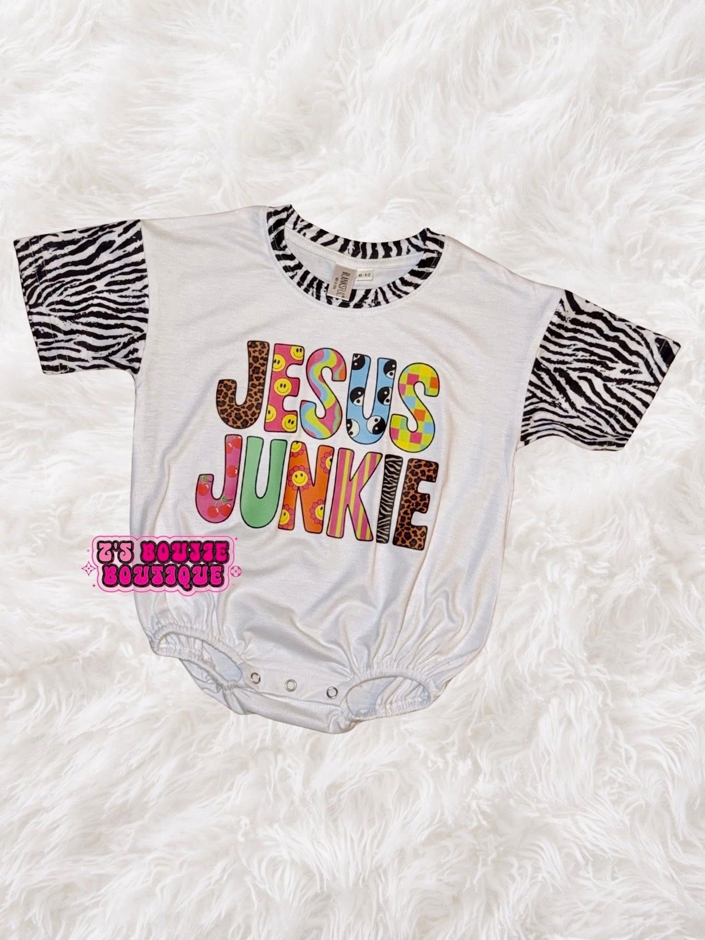 Jesus Junkie Bubble Romper