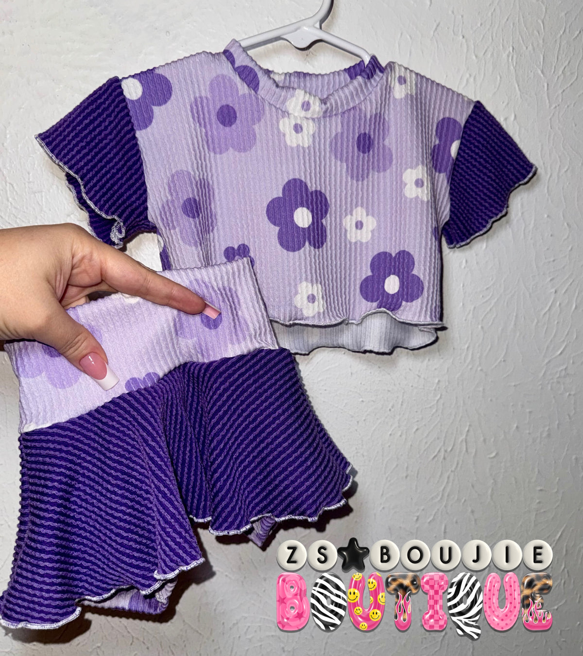 Groovy skirted bummy set