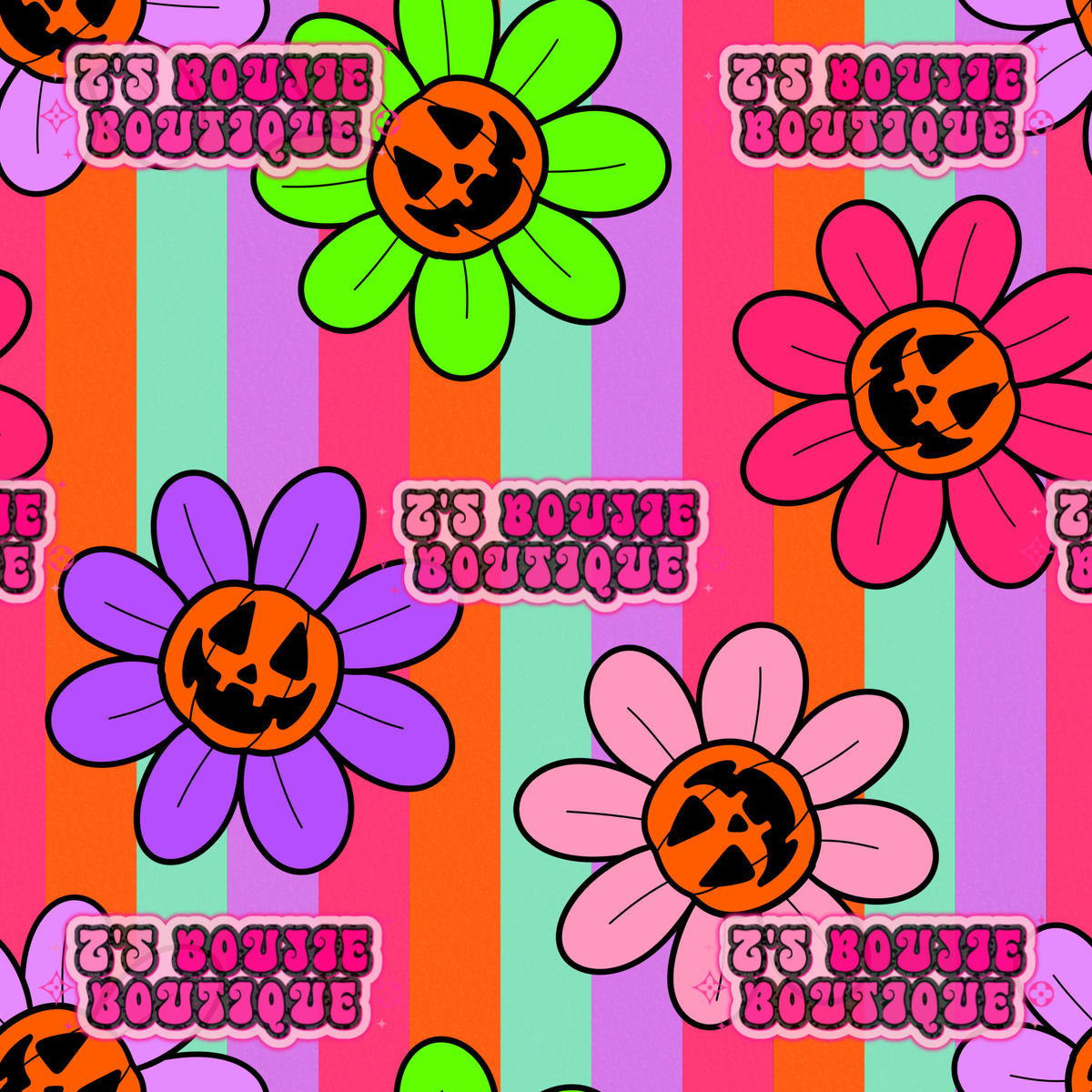 flower-pumpkin-stripes-seamless