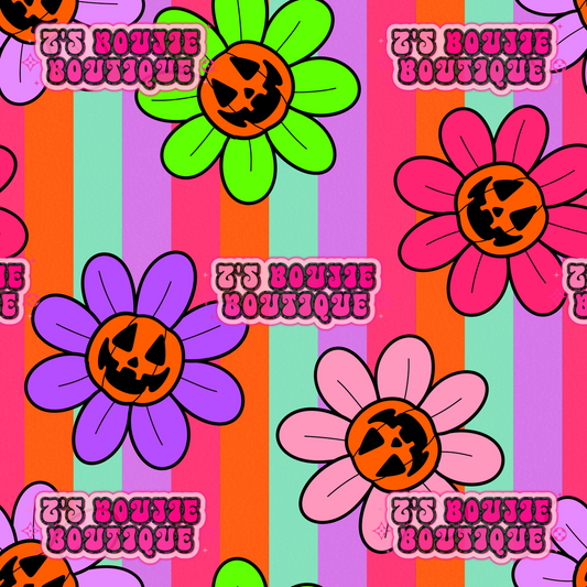 flower-pumpkin-stripes-seamless