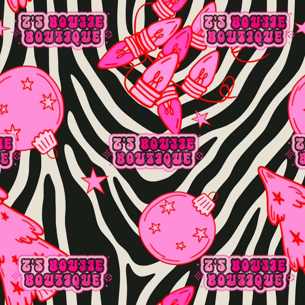 zebra-pink-christmas-seamless